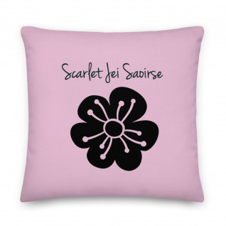Pink Scarlet Jei Saoirse Premium Pillow
